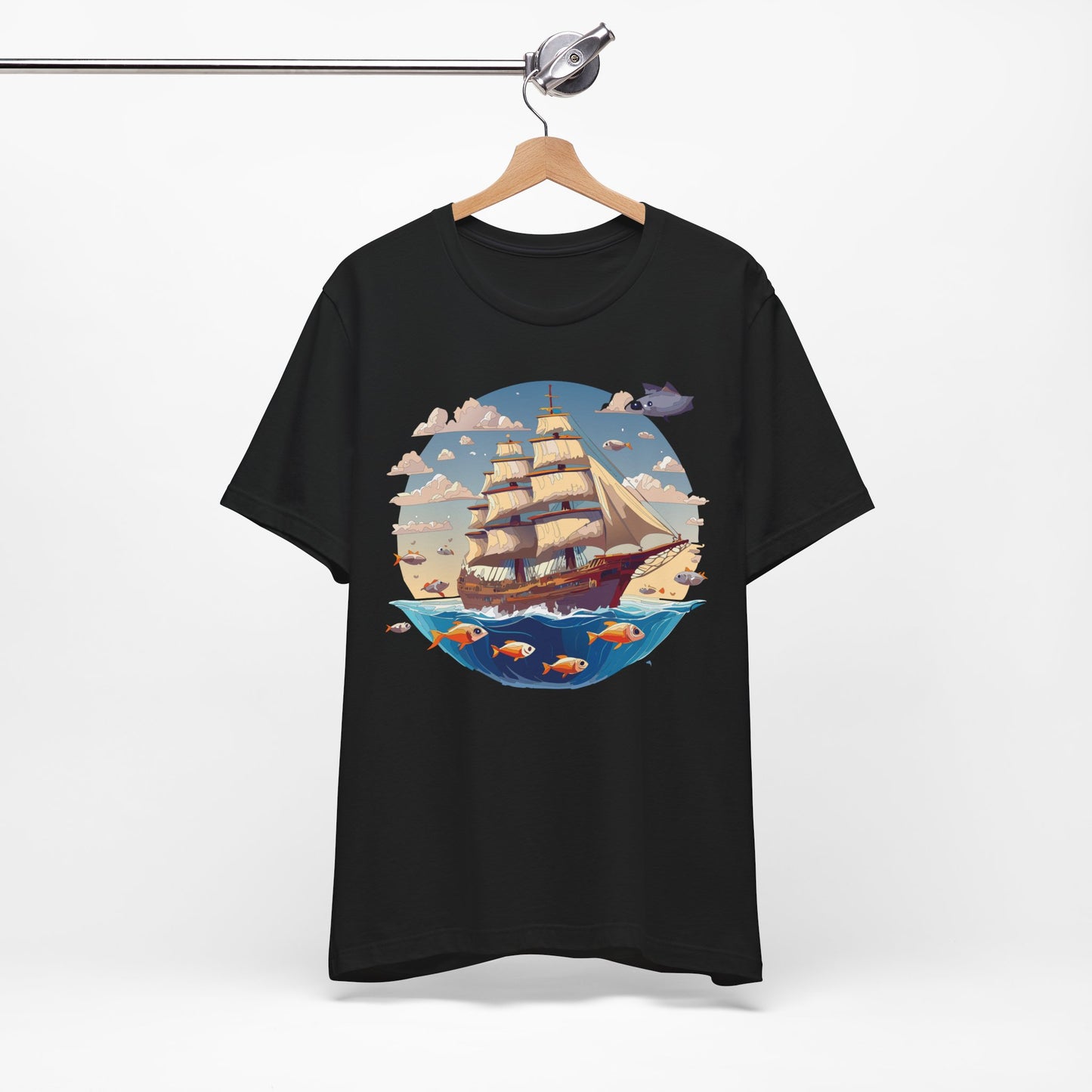 Ship Tee Shirt, Tee Shirt with Ship