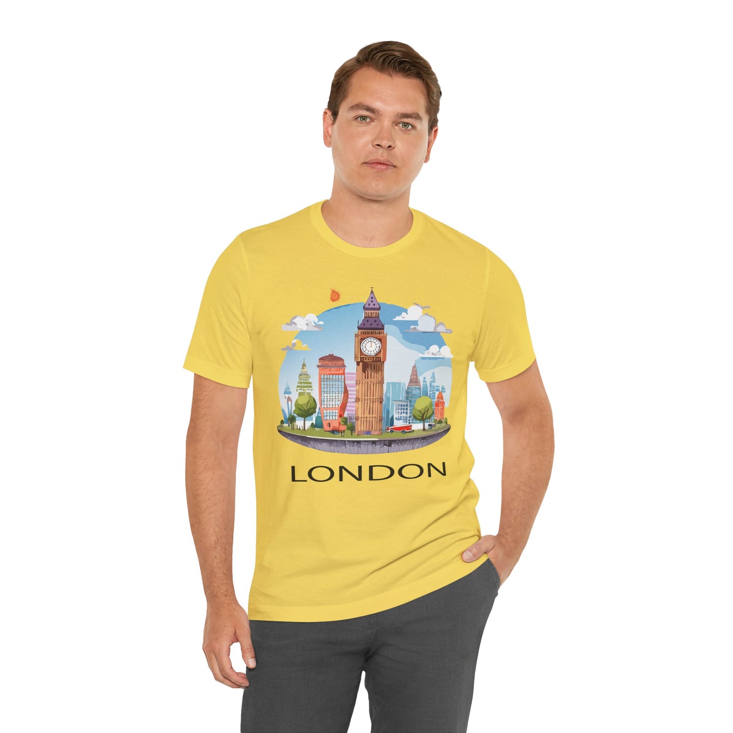 London Shirt, Travel T-Shirt, Tourist Shirts, Tee Shirt with Travel Prints 1