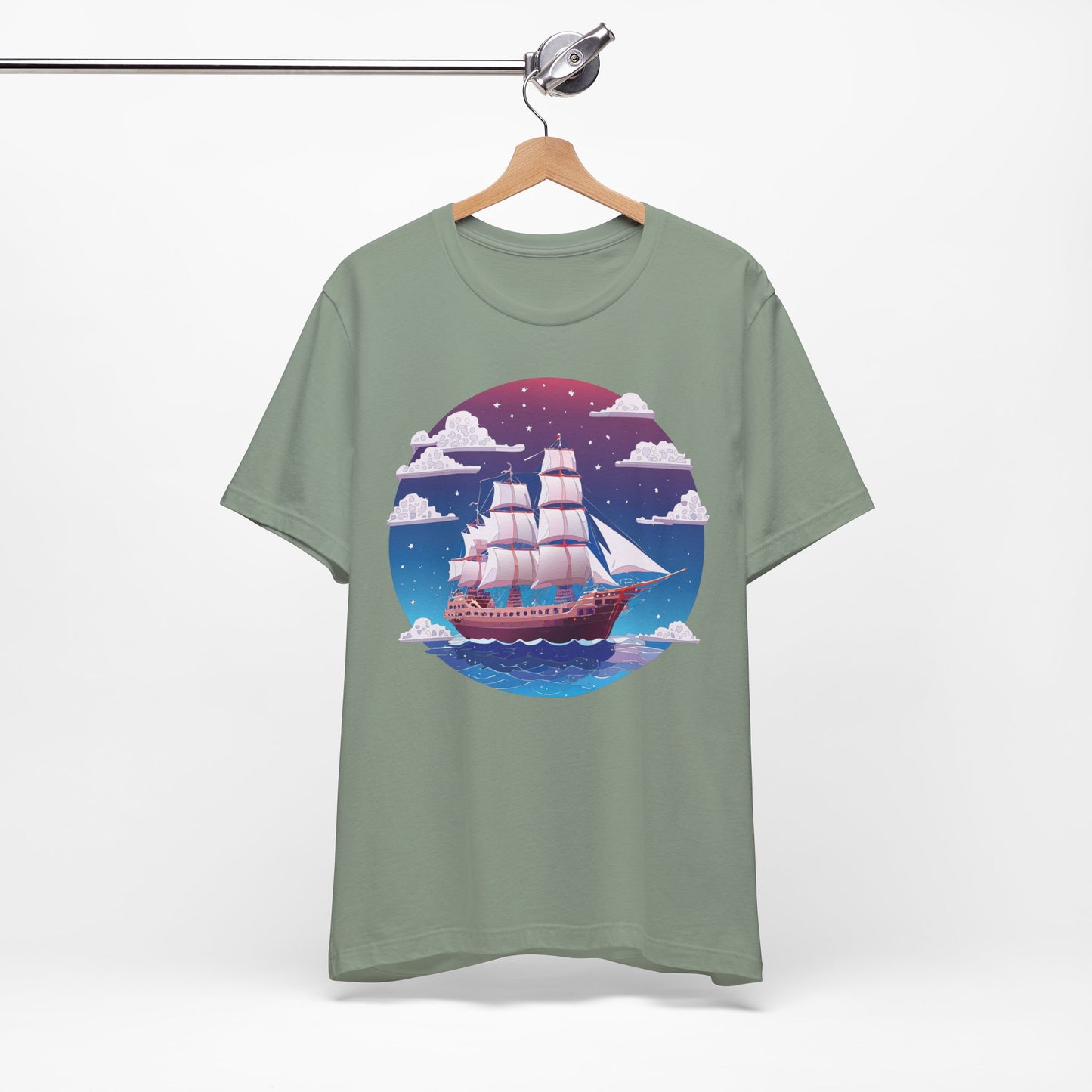 Ship Tee Shirt, Tee Shirt with Ship