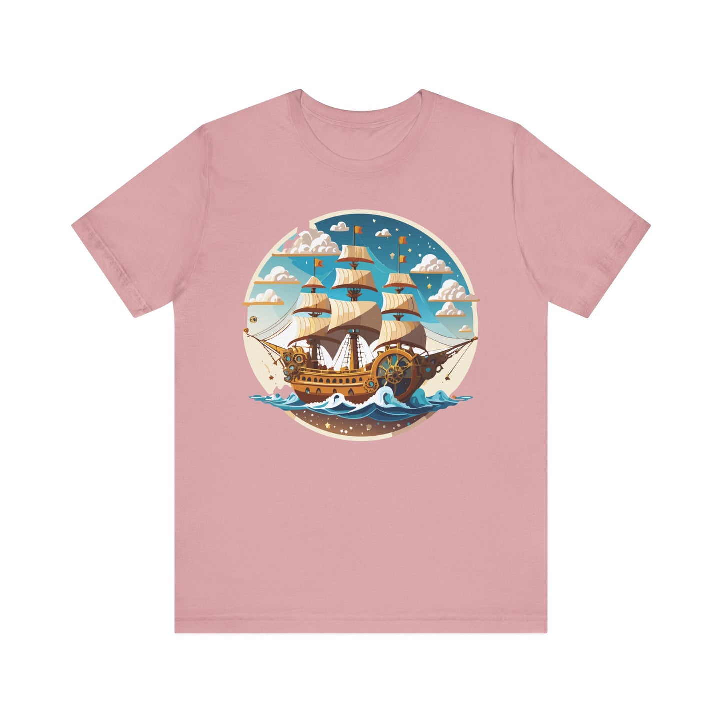 Ship Tee Shirt, Tee Shirt with Ship