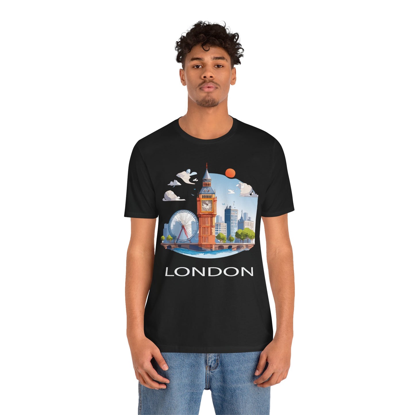 London Shirt, Travel T-Shirt, Tourist Shirts, Tee Shirt with Travel Prints 3