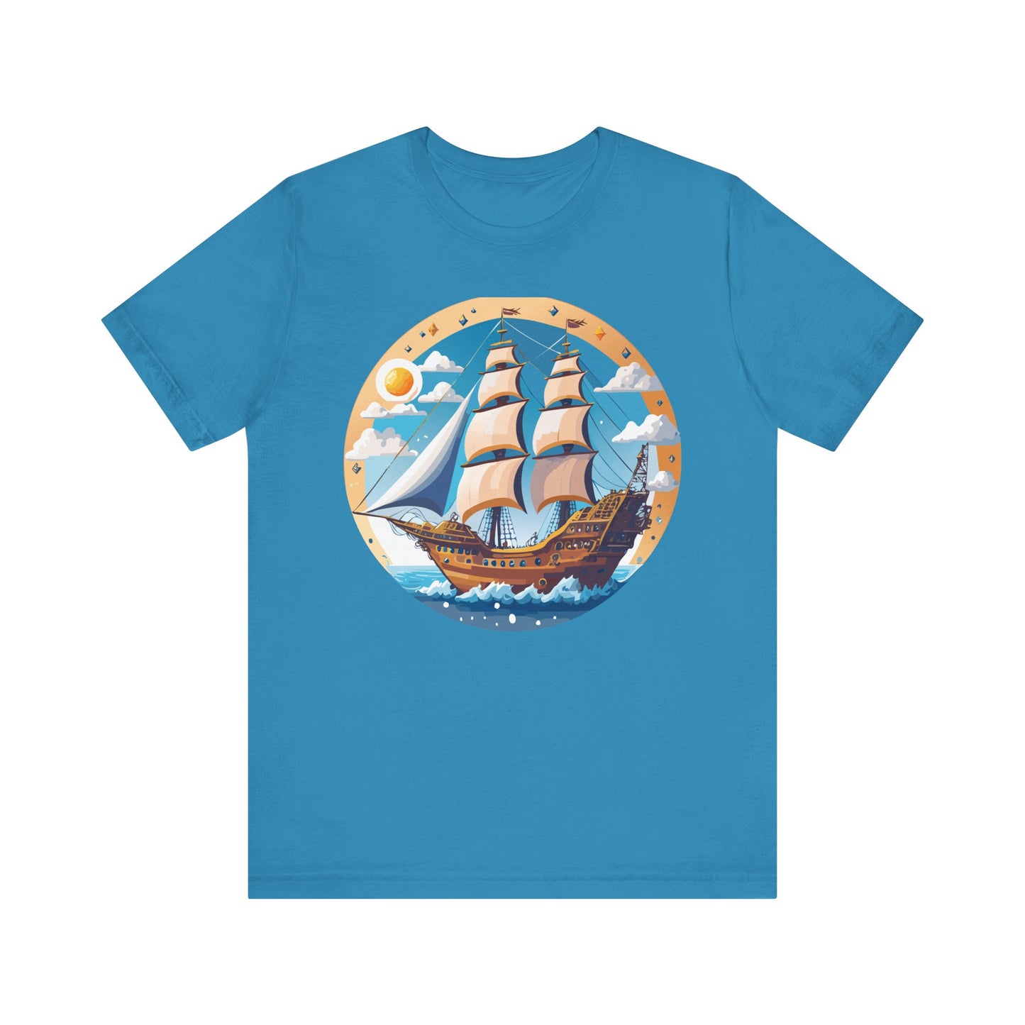 Ship Tee Shirt, Tee Shirt with Ship