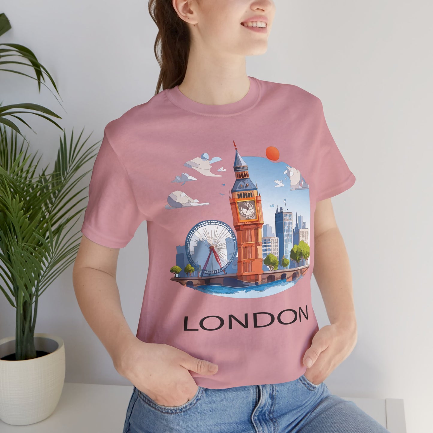 London Shirt, Travel T-Shirt, Tourist Shirts, Tee Shirt with Travel Prints 3