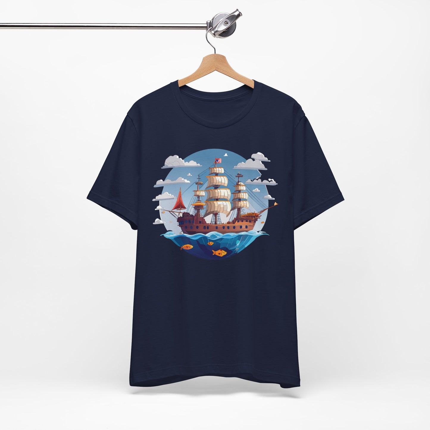 Ship Tee Shirt, Tee Shirt with Ship