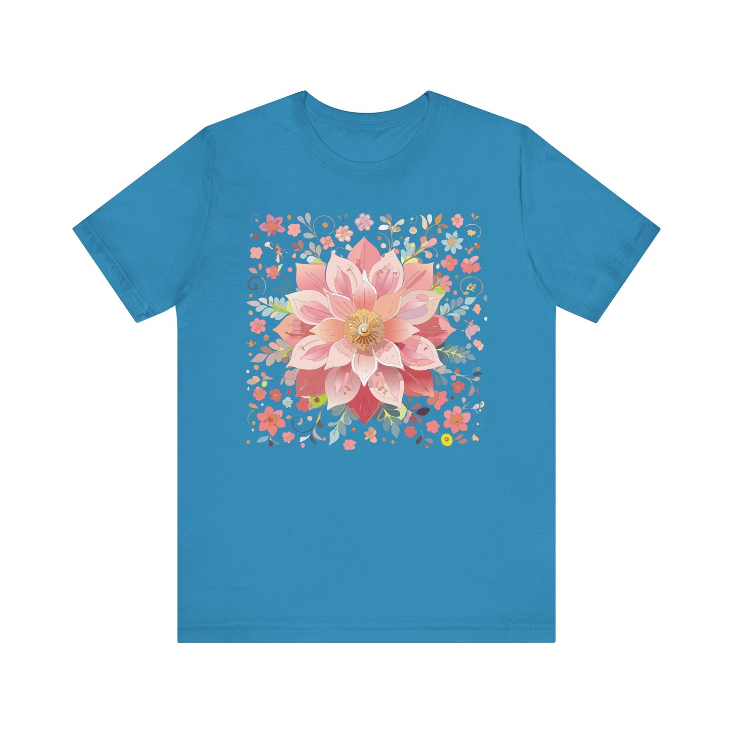 Floral Mandala Shirt, Flowers Mandala Shirt