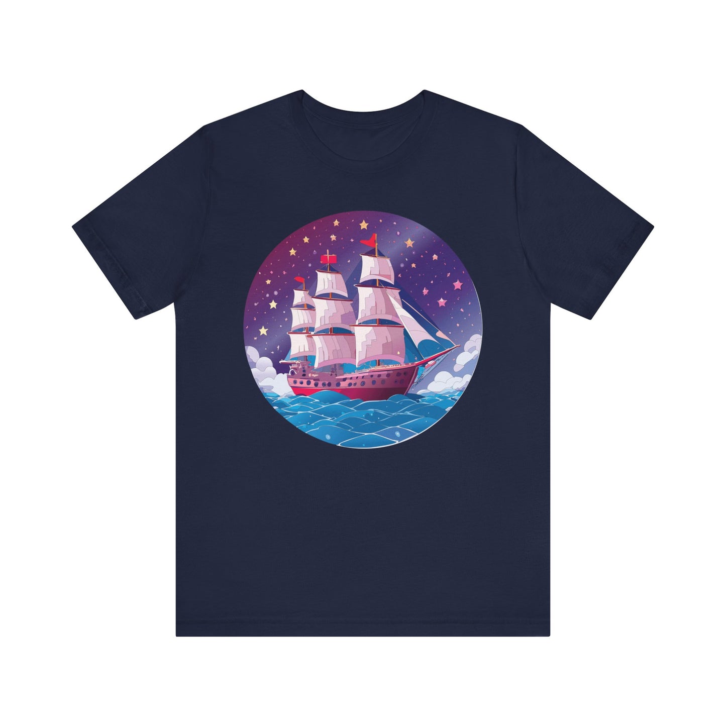 Ship Tee Shirt, Tee Shirt with Ship