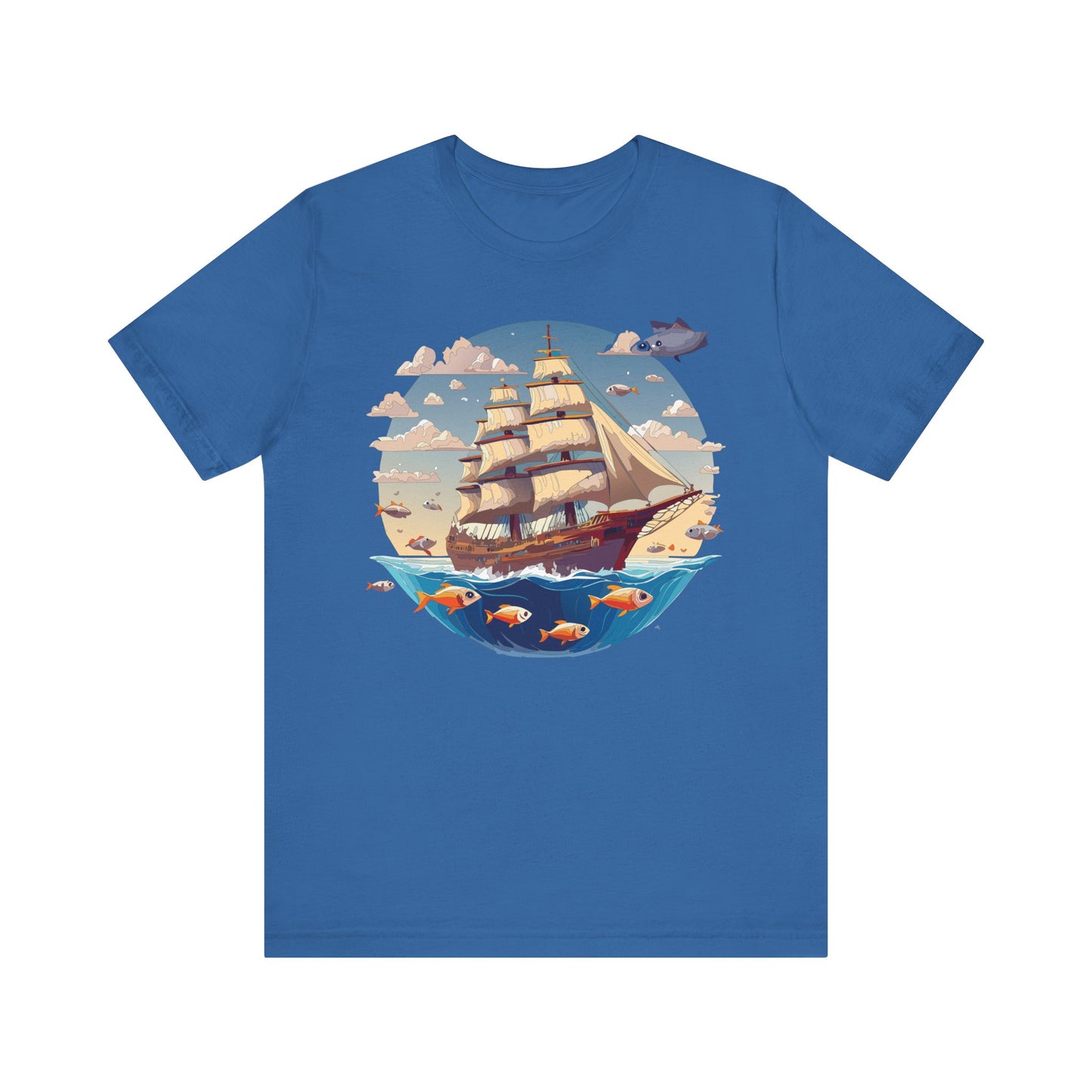 Ship Tee Shirt, Tee Shirt with Ship