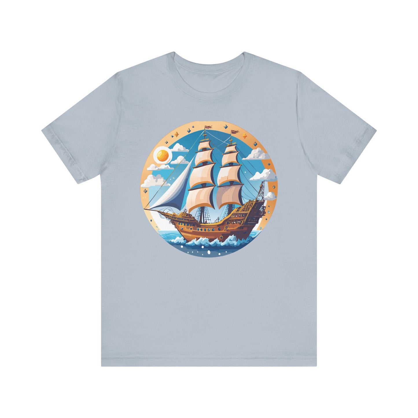 Ship Tee Shirt, Tee Shirt with Ship