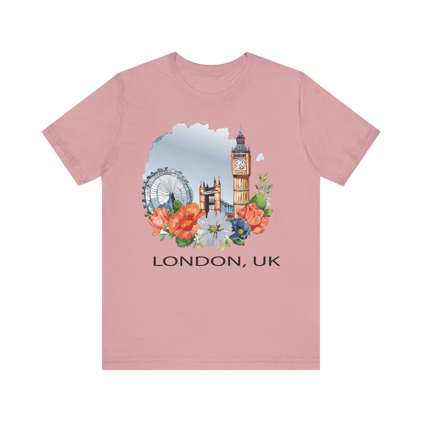 London Shirt, Travel T-Shirt, Tourist Shirts, Tee Shirt with Travel Prints 4