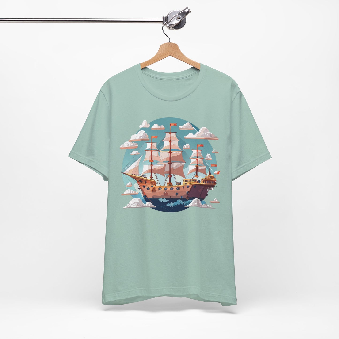Ship Tee Shirt, Tee Shirt with Ship