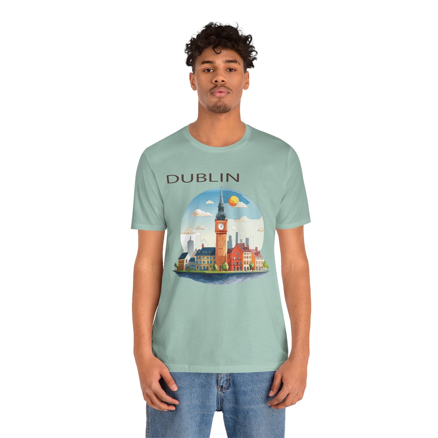 Dublin Shirt, Travel T-Shirt, Tourist Shirts, Tee Shirt with Travel Prints 1