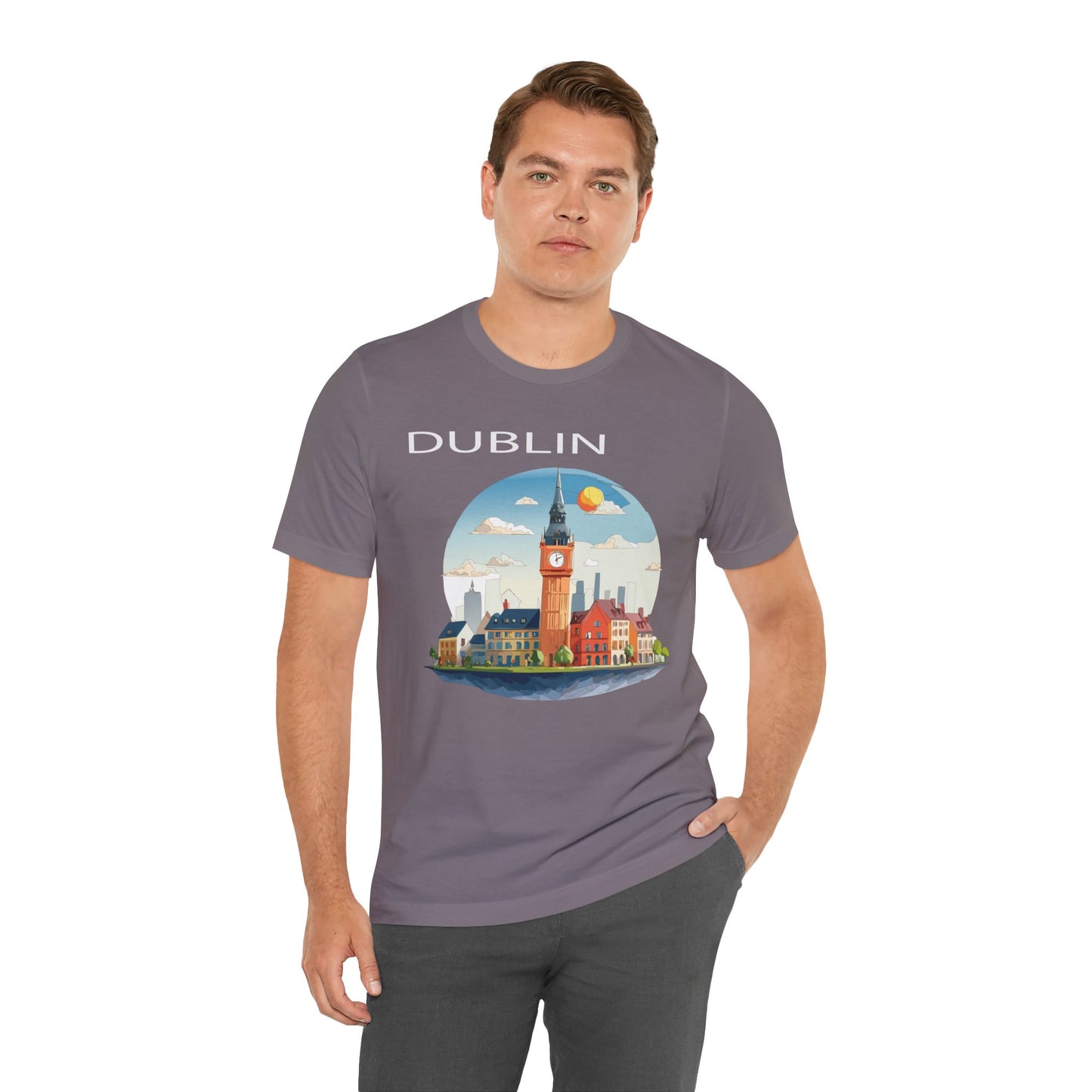 Dublin Shirt, Travel T-Shirt, Tourist Shirts, Tee Shirt with Travel Prints 1