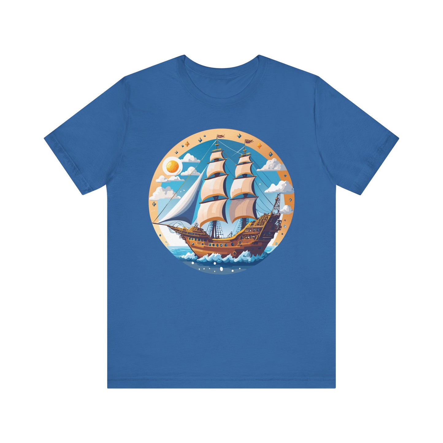 Ship Tee Shirt, Tee Shirt with Ship