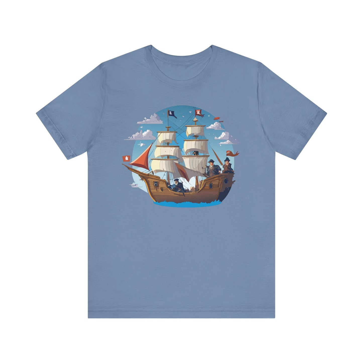 Ship Tee Shirt, Tee Shirt with Ship