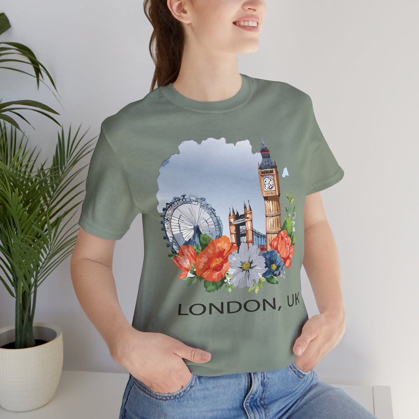 London Shirt, Travel T-Shirt, Tourist Shirts, Tee Shirt with Travel Prints 4