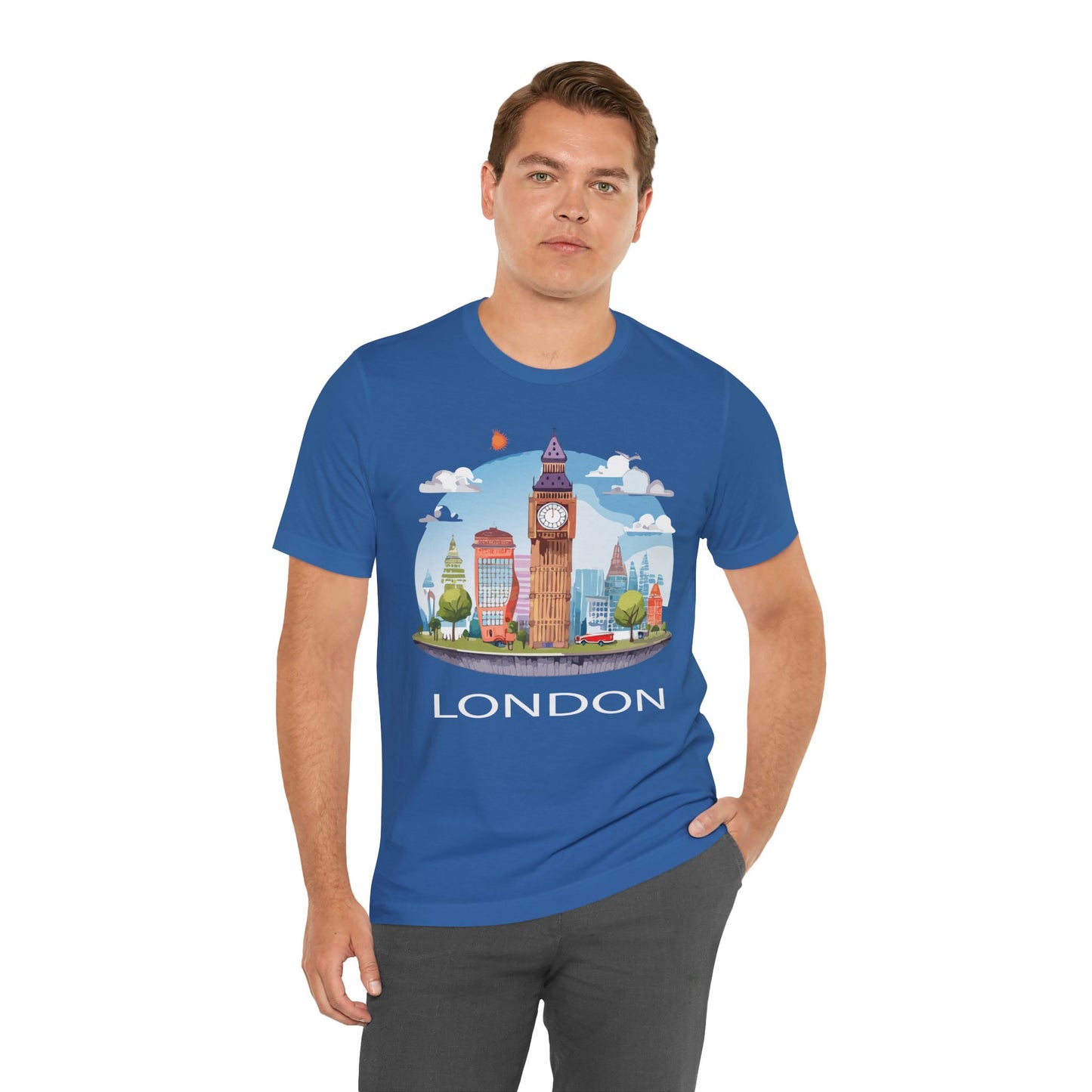 London Shirt, Travel T-Shirt, Tourist Shirts, Tee Shirt with Travel Prints 1