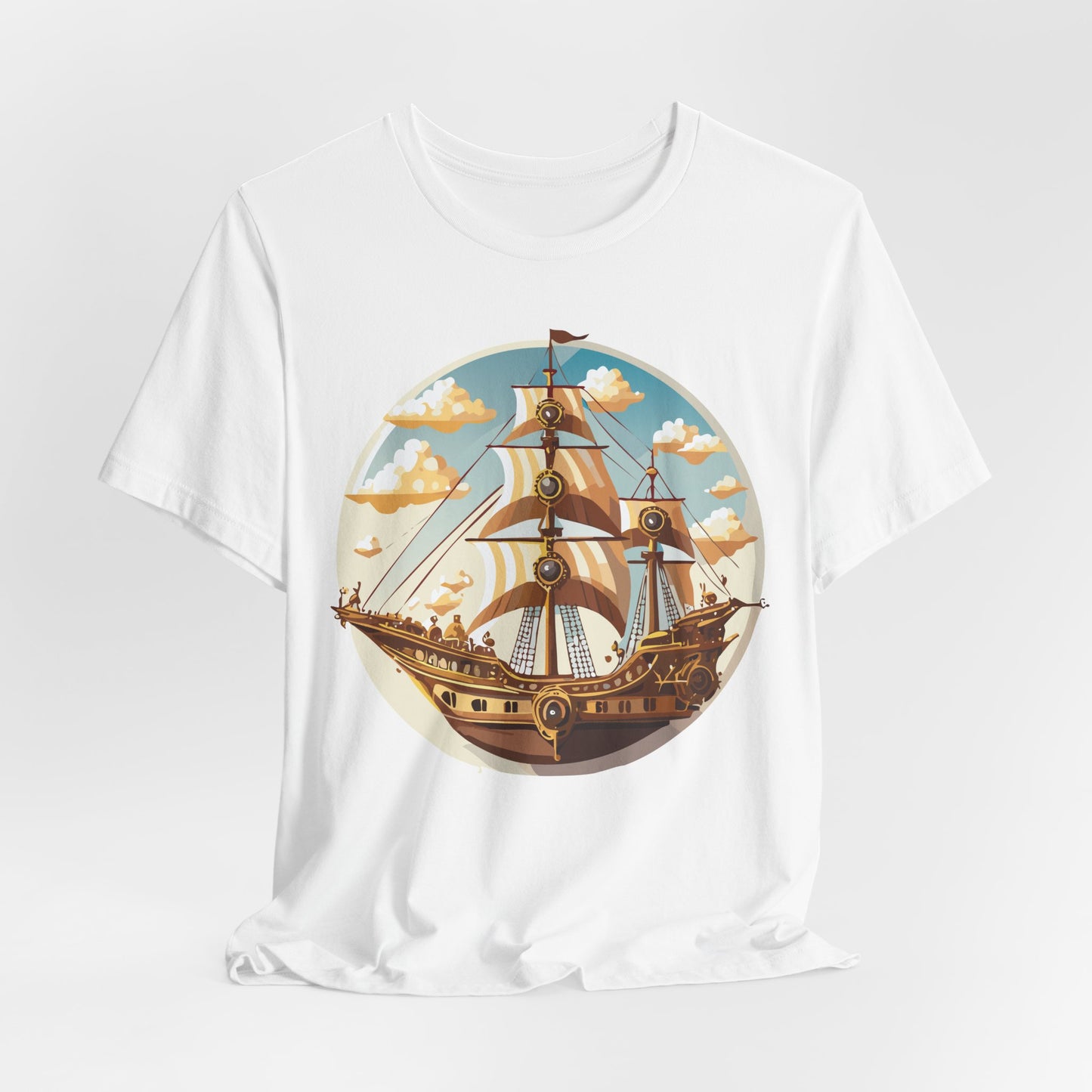 Ship Tee Shirt, Tee Shirt with Ship