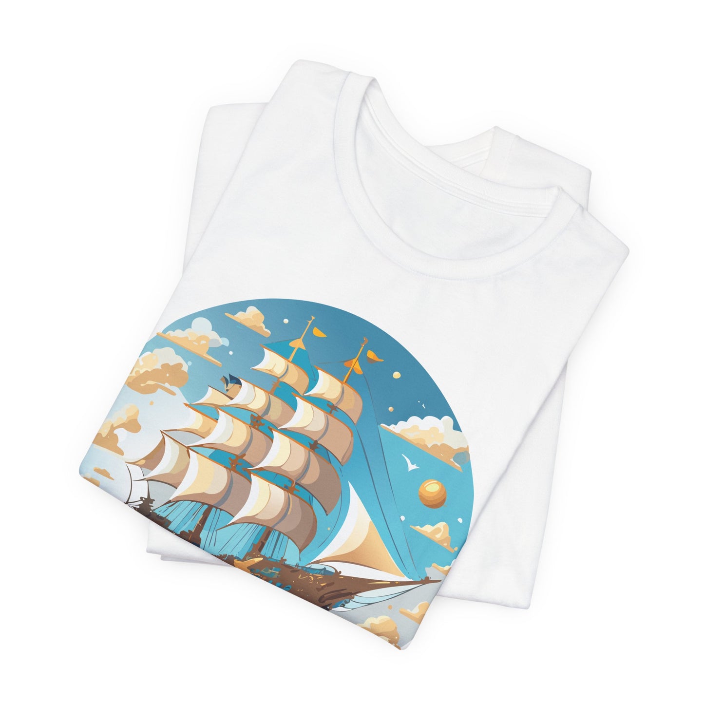 Ship Tee Shirt, Tee Shirt with Ship