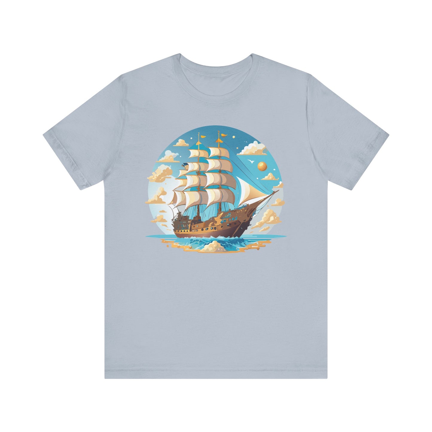 Ship Tee Shirt, Tee Shirt with Ship