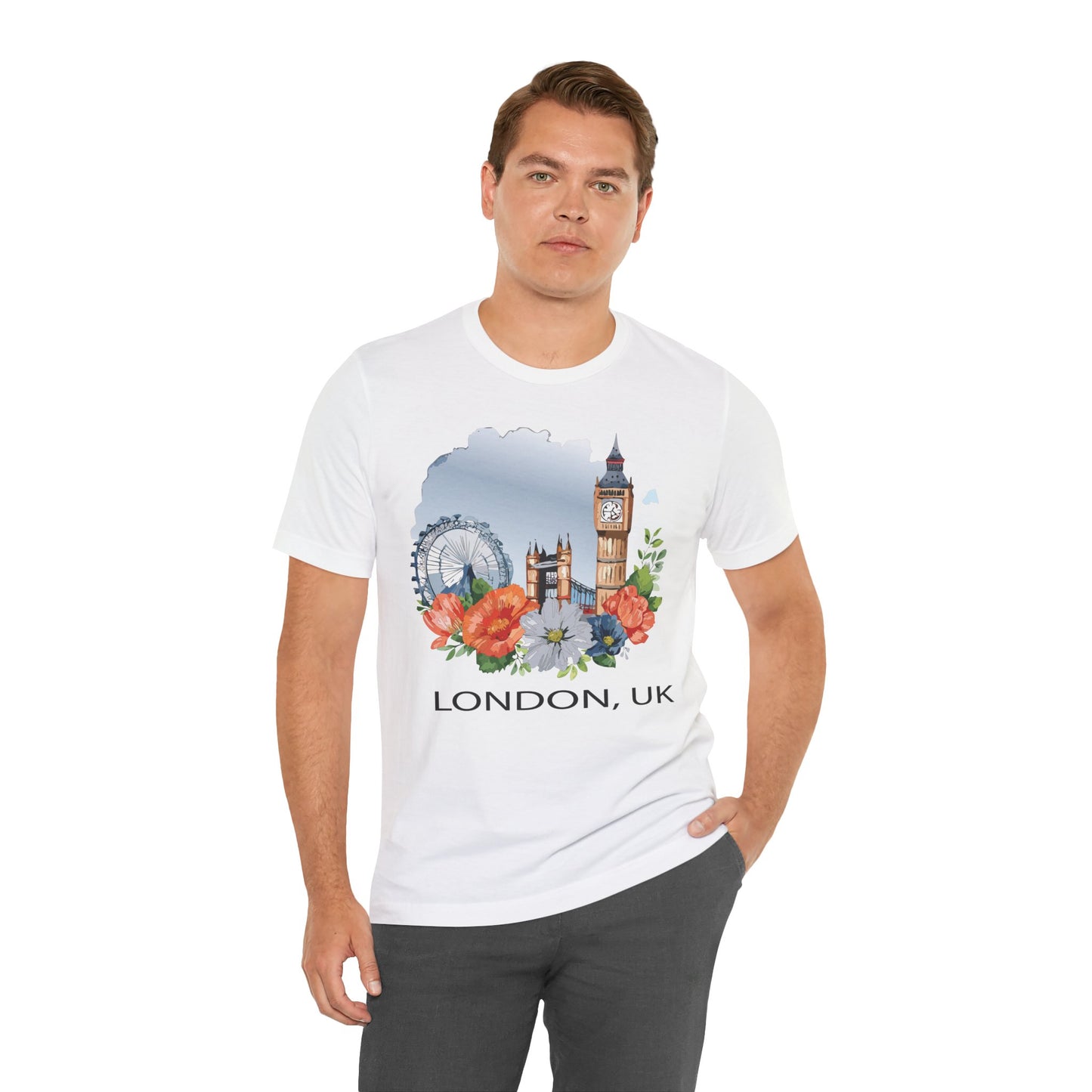 London Shirt, Travel T-Shirt, Tourist Shirts, Tee Shirt with Travel Prints 4