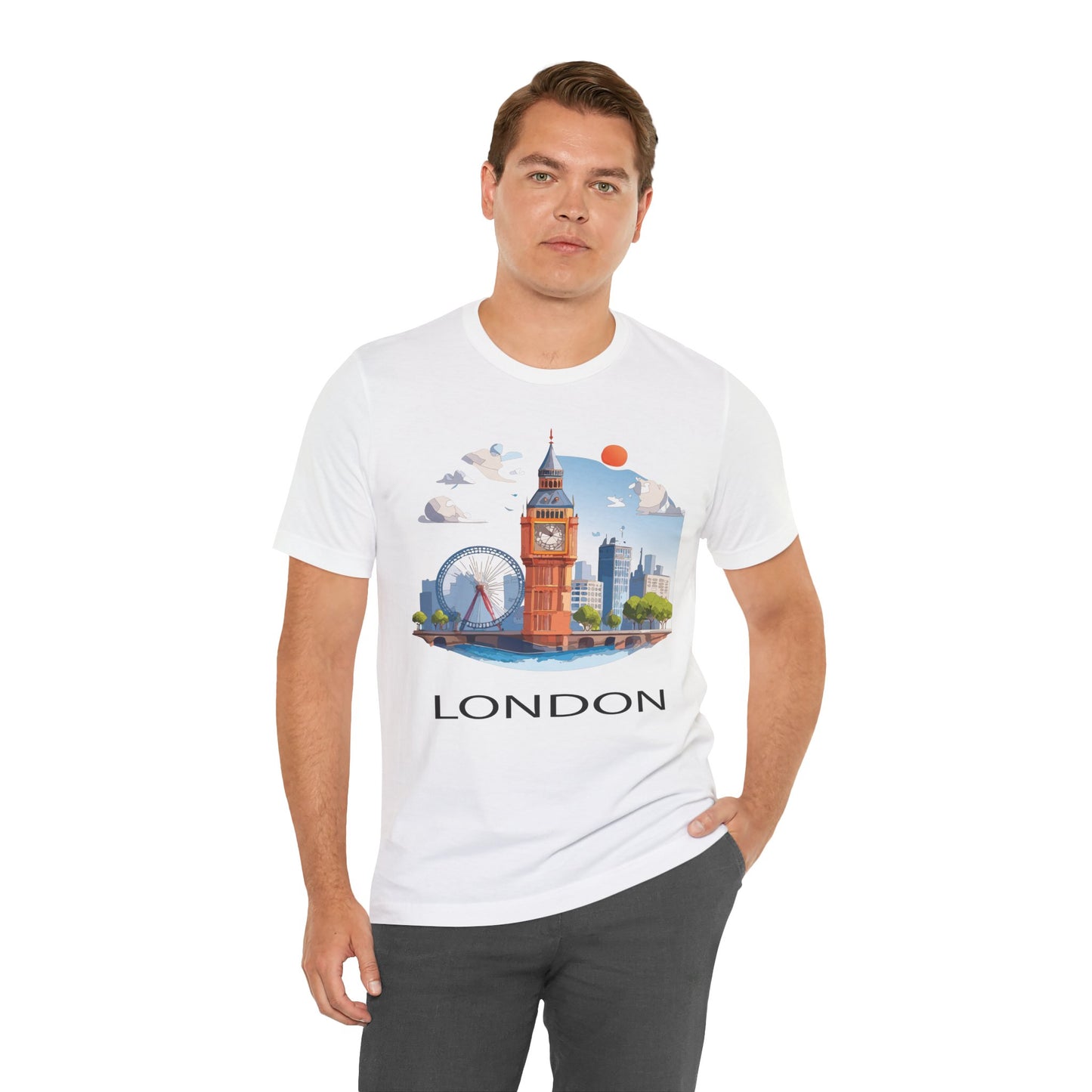 London Shirt, Travel T-Shirt, Tourist Shirts, Tee Shirt with Travel Prints 3