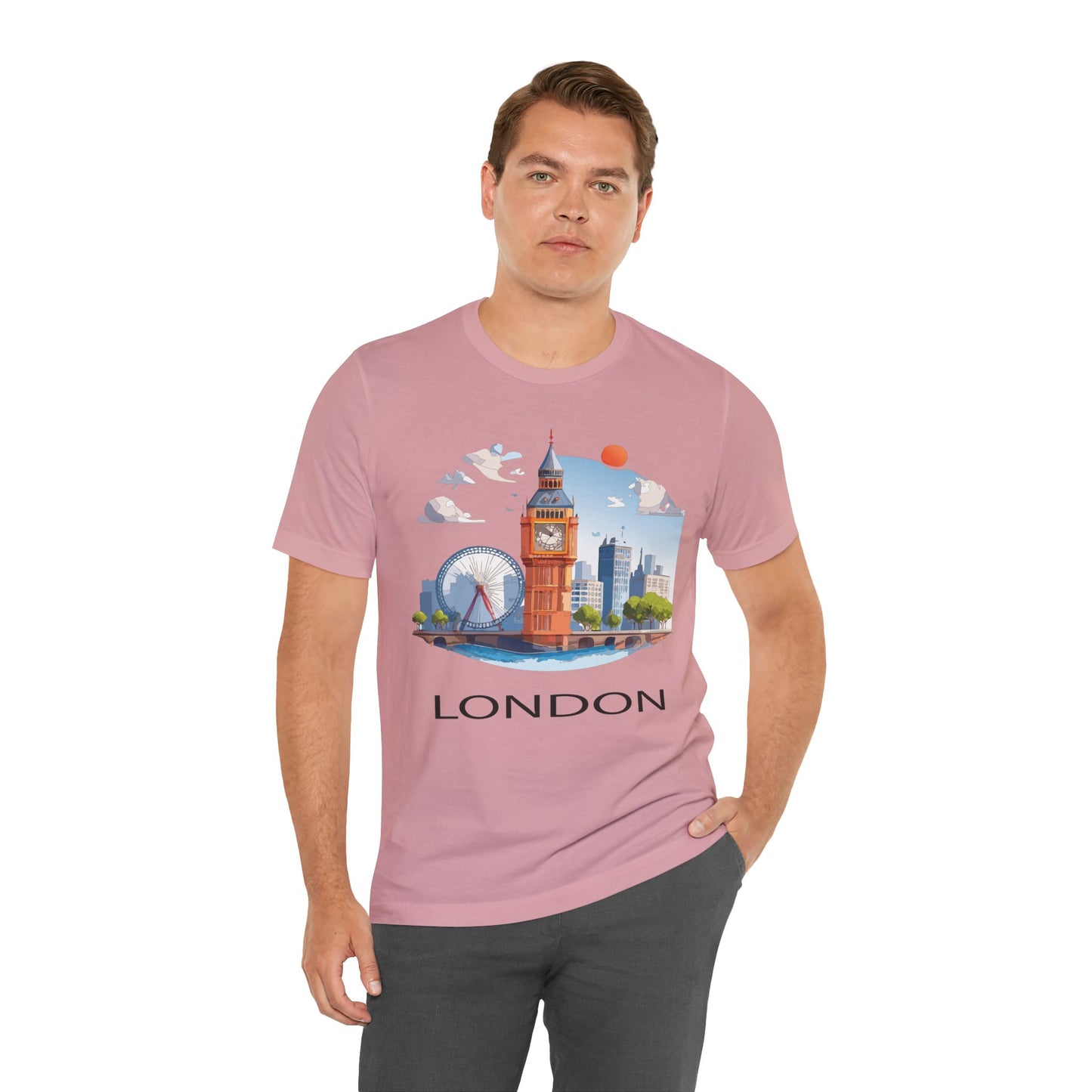 London Shirt, Travel T-Shirt, Tourist Shirts, Tee Shirt with Travel Prints 3