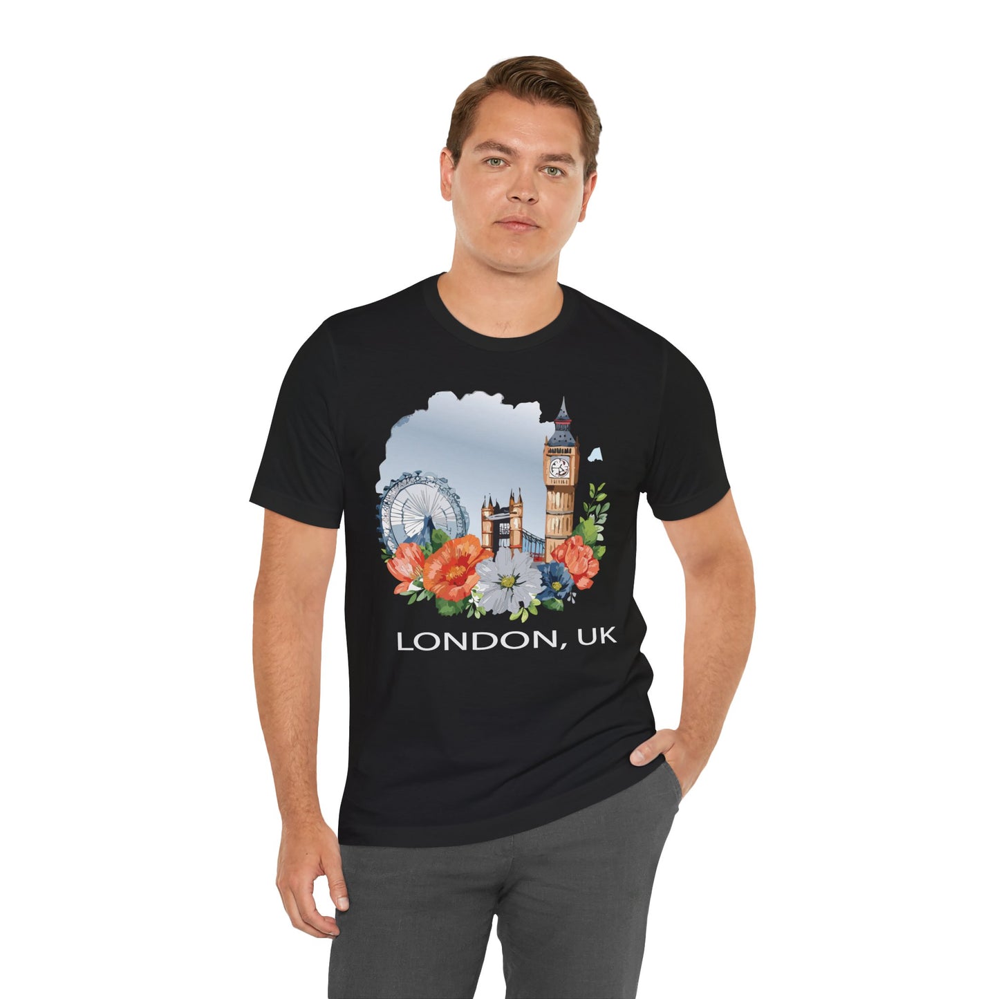 London Shirt, Travel T-Shirt, Tourist Shirts, Tee Shirt with Travel Prints 4
