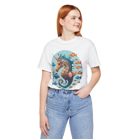 Animals Shirt, Shirt with Seahorse
