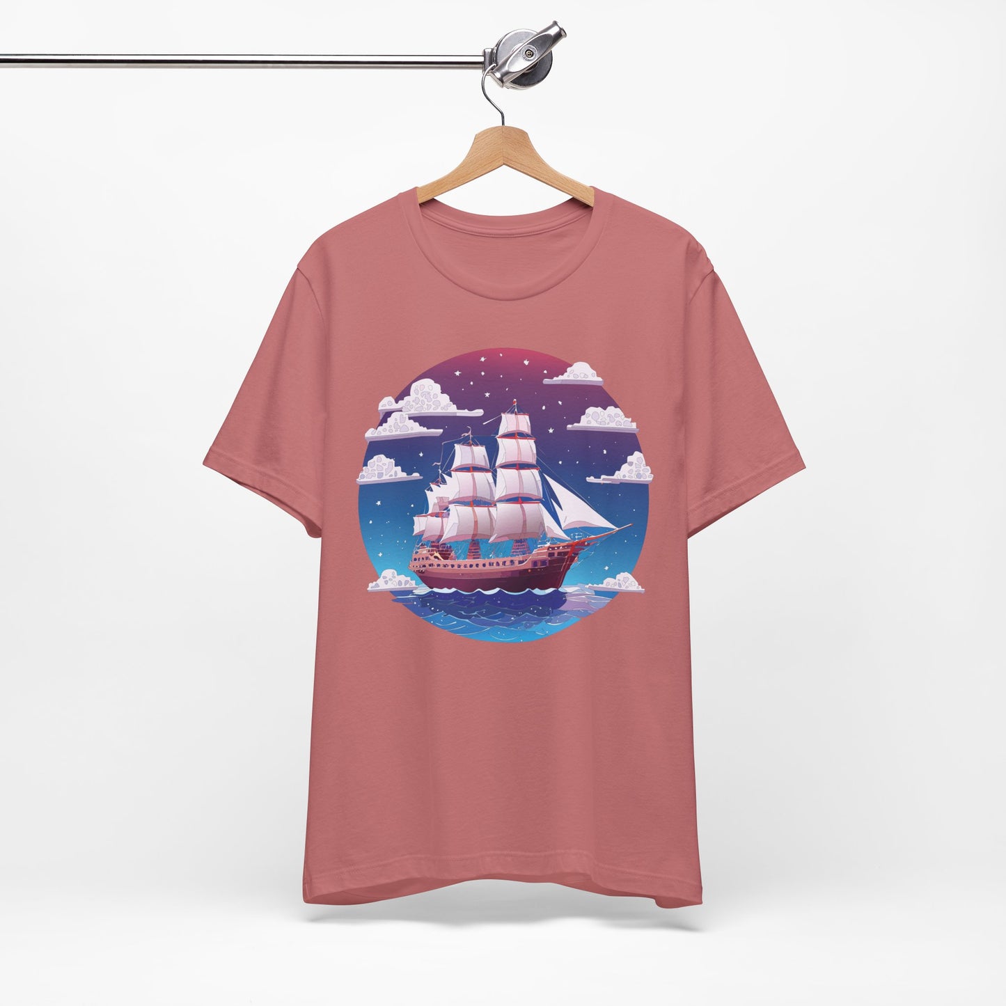 Ship Tee Shirt, Tee Shirt with Ship