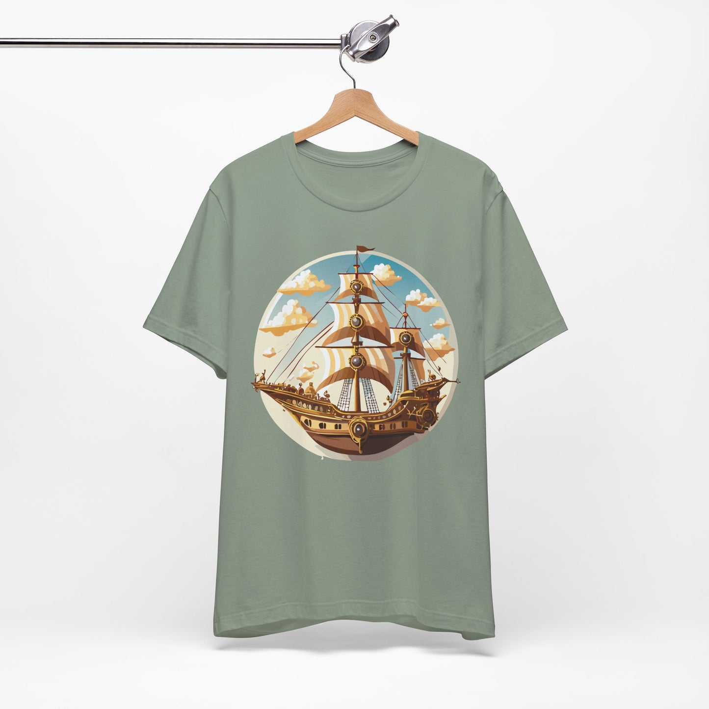 Ship Tee Shirt, Tee Shirt with Ship