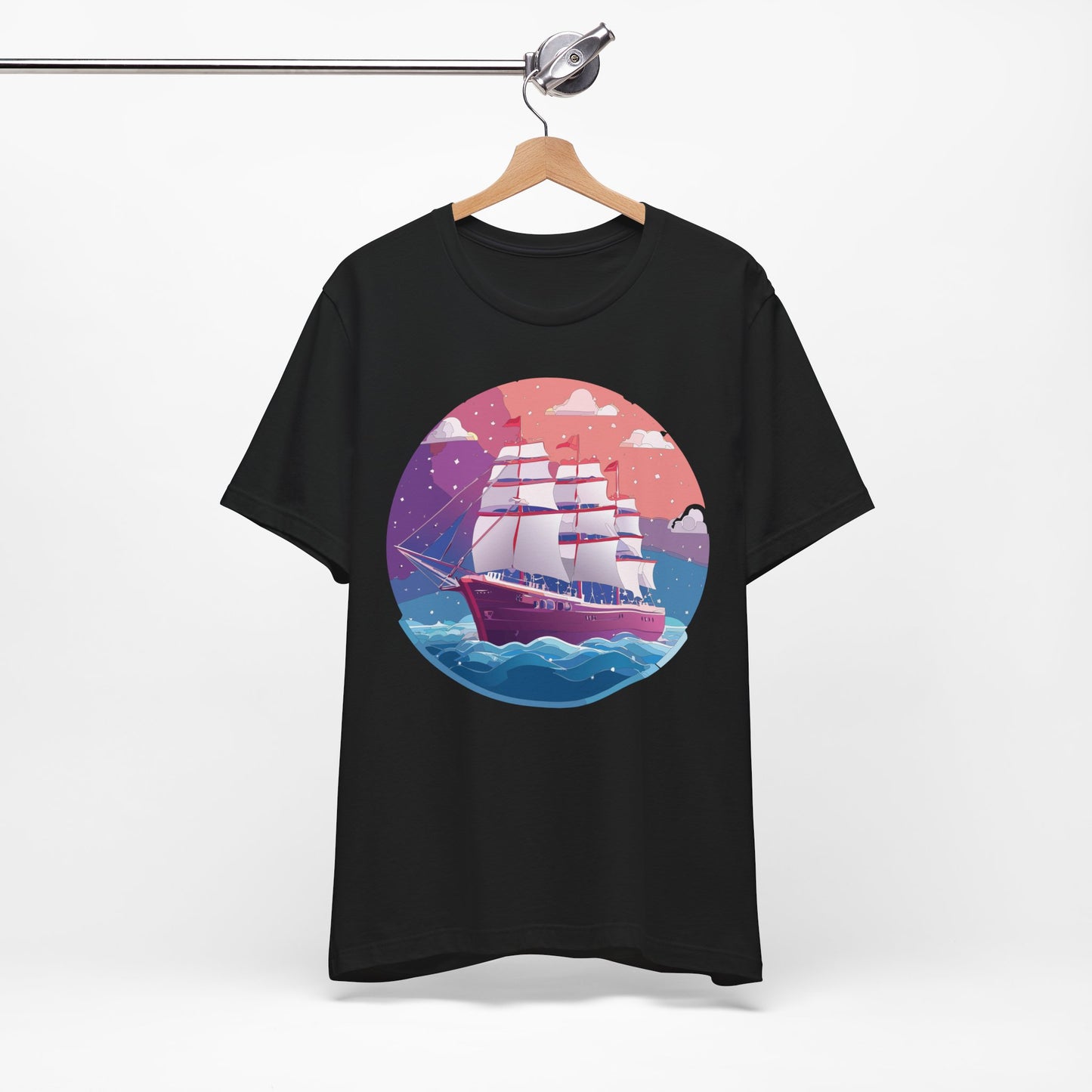 Ship Tee Shirt, Tee Shirt with Ship