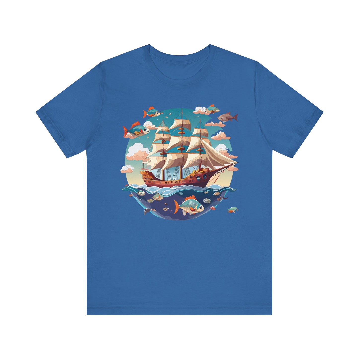 Ship Tee Shirt, Tee Shirt with Ship