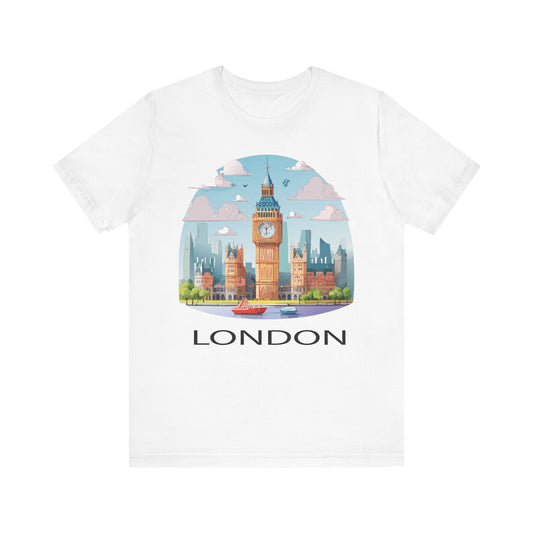 London Shirt, Travel T-Shirt, Tourist Shirts, Tee Shirt with Travel Prints 2