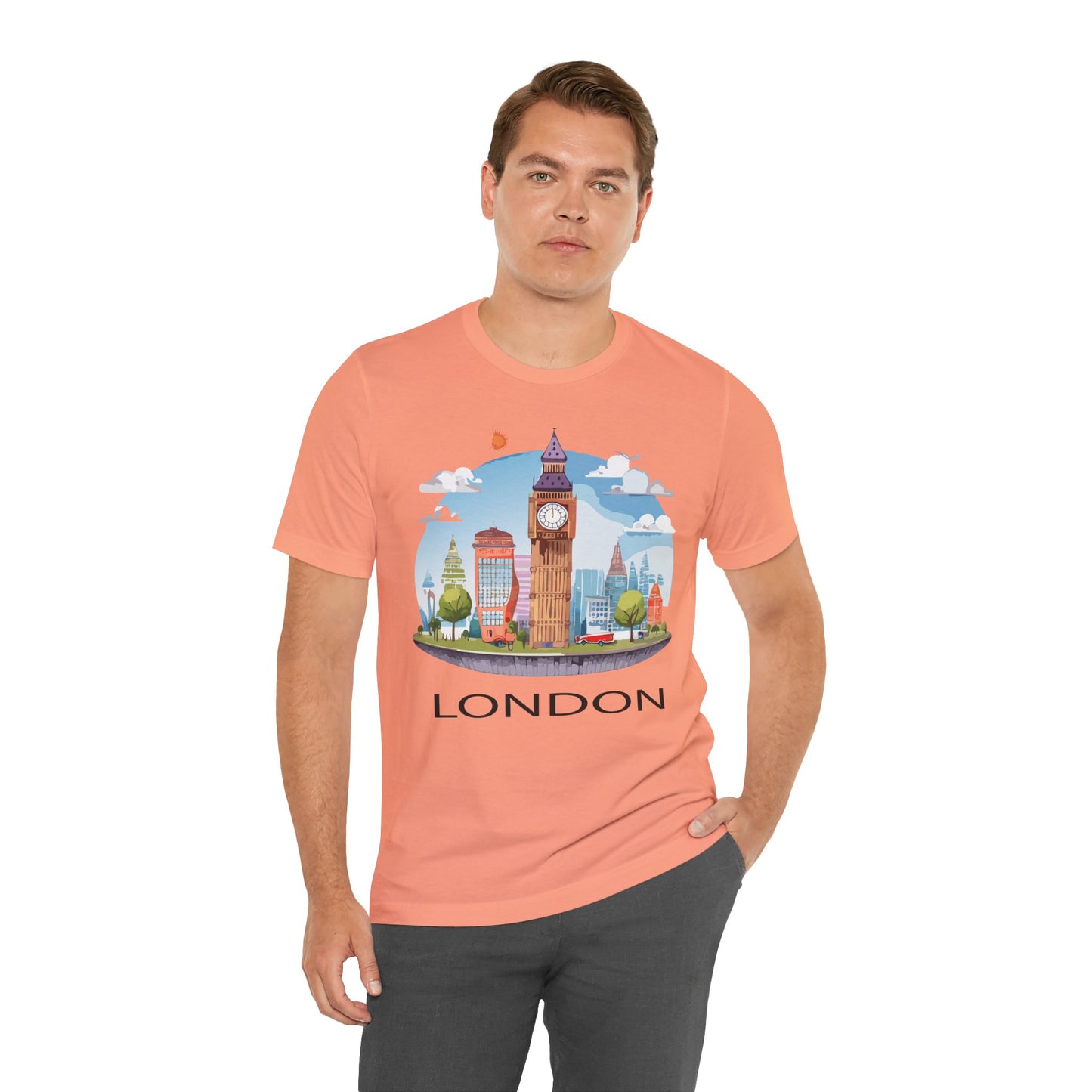 London Shirt, Travel T-Shirt, Tourist Shirts, Tee Shirt with Travel Prints 1