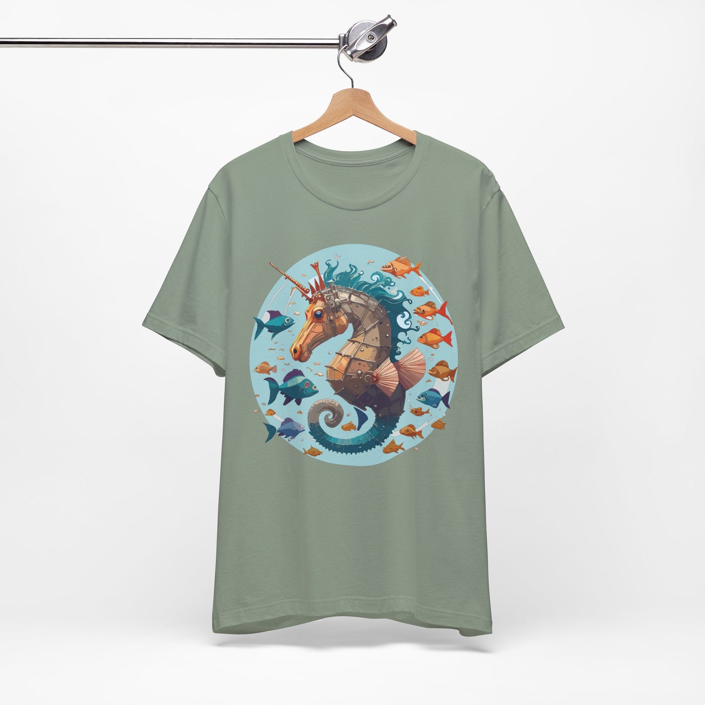 Animals Shirt, Shirt with Seahorse
