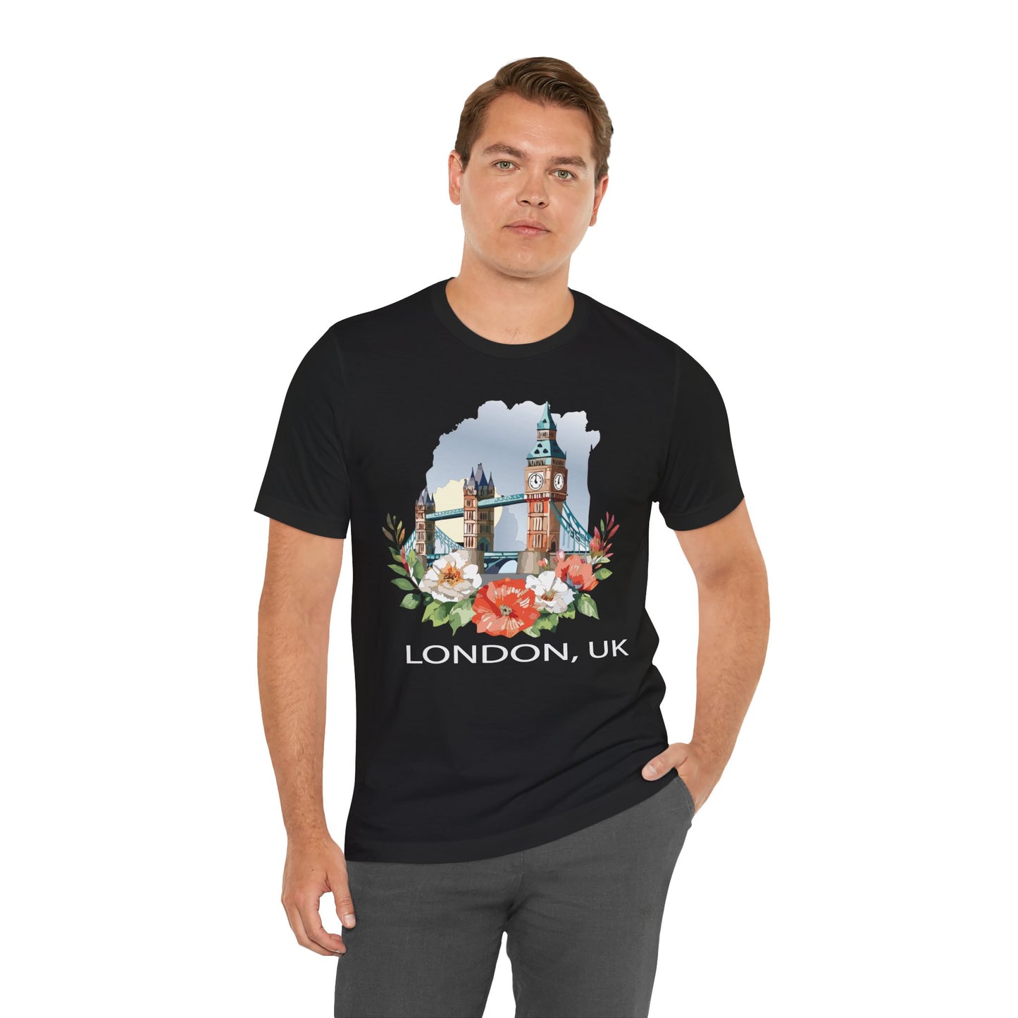 London Shirt, Travel T-Shirt, Tourist Shirts, Tee Shirt with Travel Prints 5