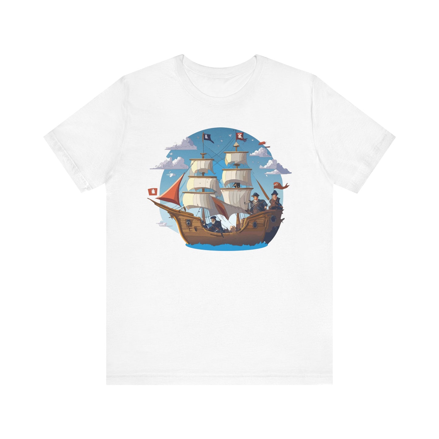 Ship Tee Shirt, Tee Shirt with Ship