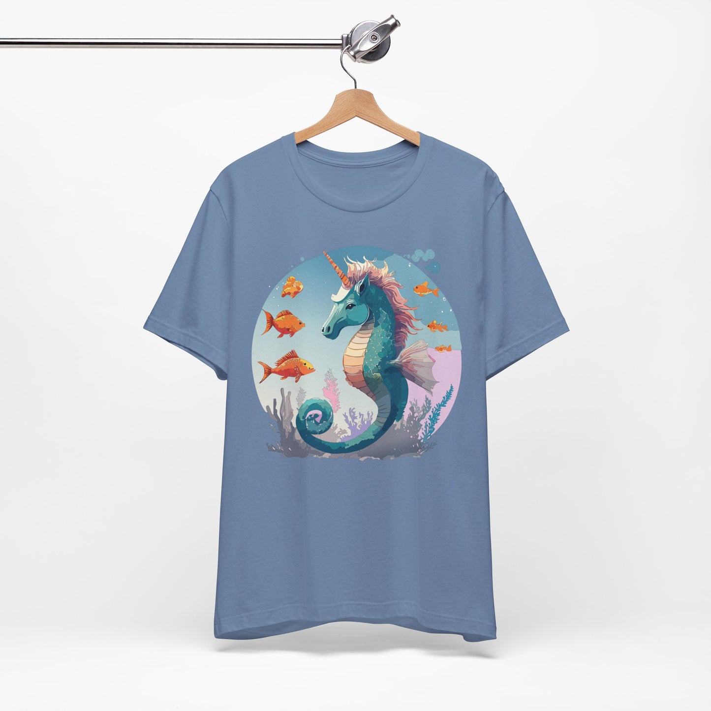 Animals Shirt, Shirt with Seahorse