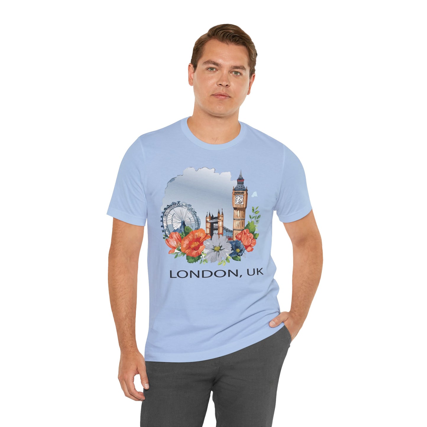 London Shirt, Travel T-Shirt, Tourist Shirts, Tee Shirt with Travel Prints 4