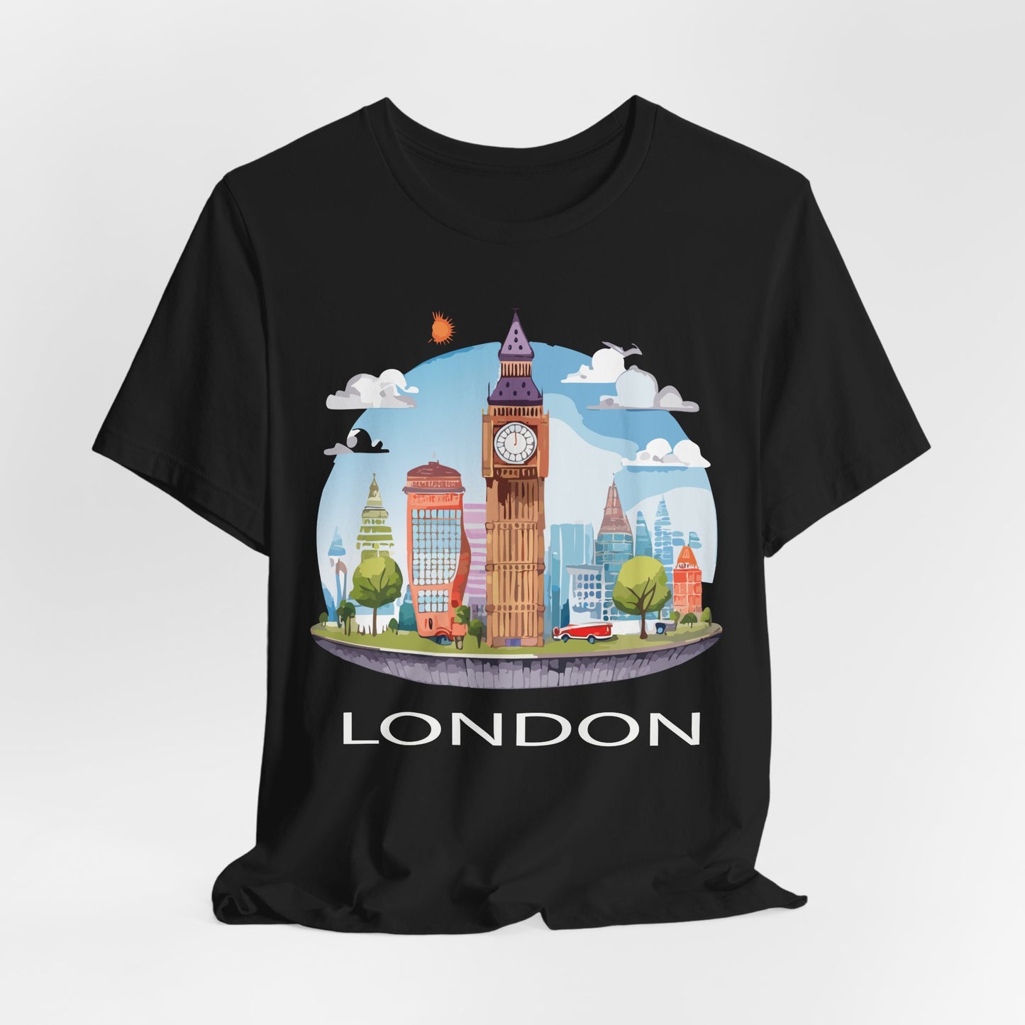 London Shirt, Travel T-Shirt, Tourist Shirts, Tee Shirt with Travel Prints 1