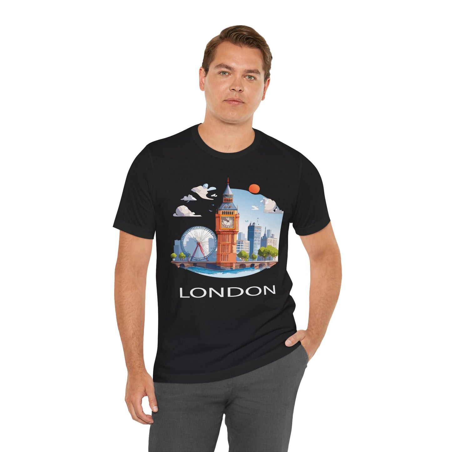 London Shirt, Travel T-Shirt, Tourist Shirts, Tee Shirt with Travel Prints 3