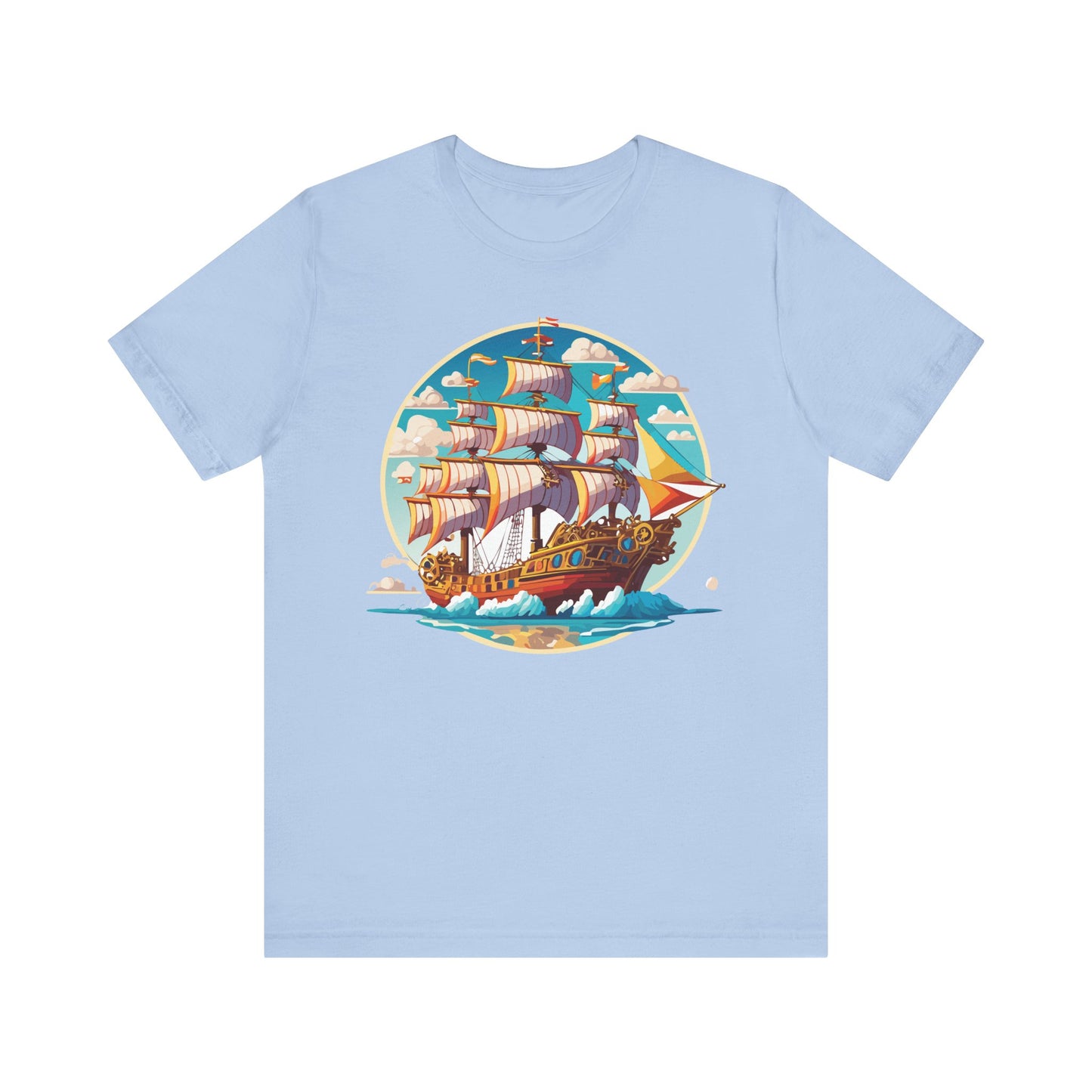 Ship Tee Shirt, Tee Shirt with Ship