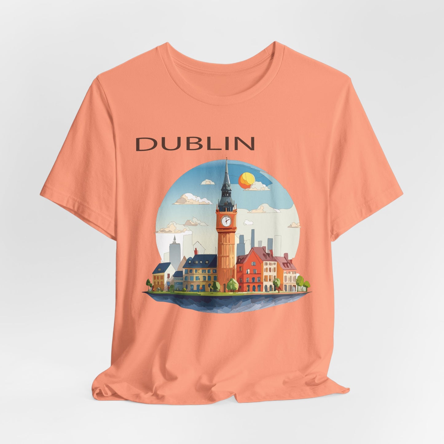 Dublin Shirt, Travel T-Shirt, Tourist Shirts, Tee Shirt with Travel Prints 1