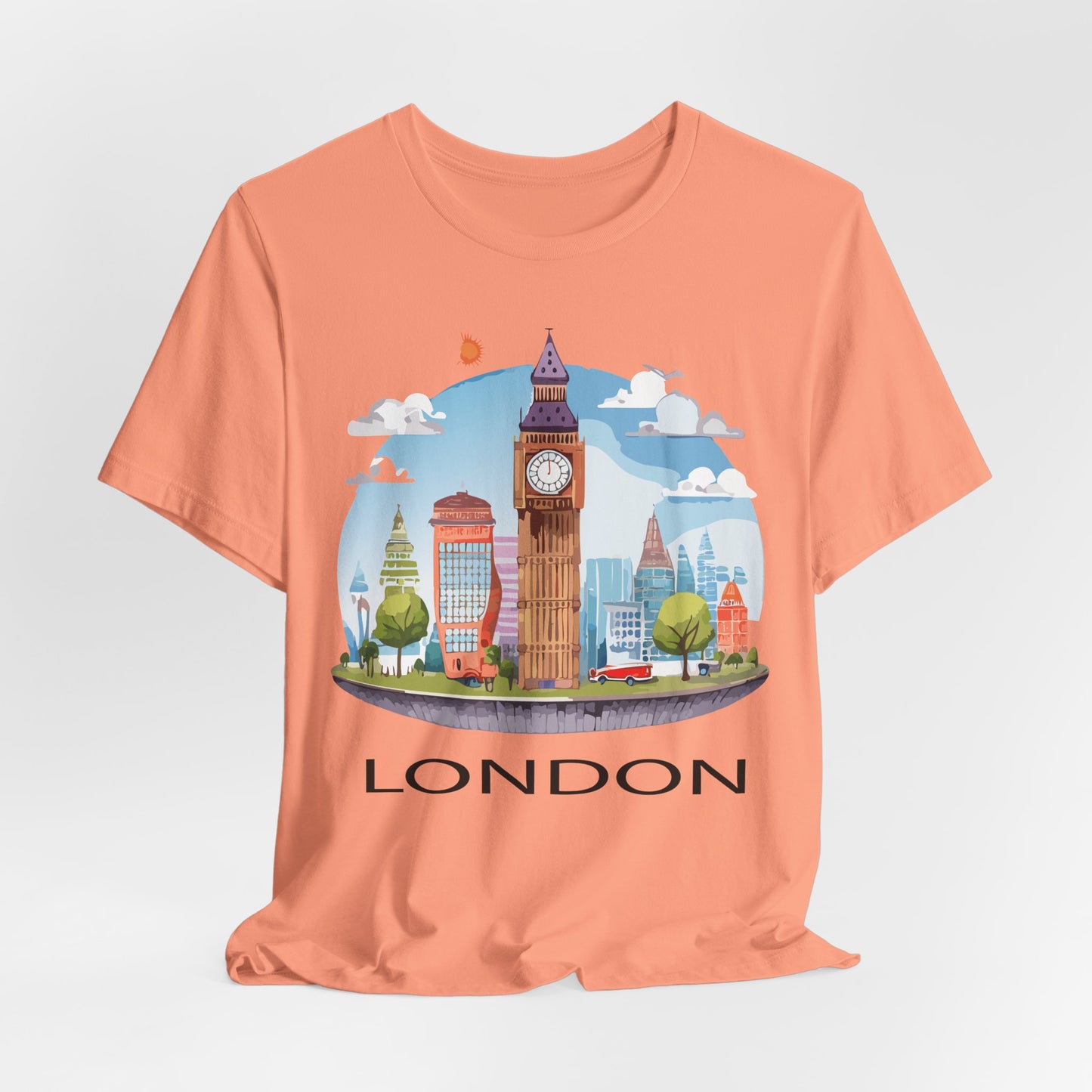 London Shirt, Travel T-Shirt, Tourist Shirts, Tee Shirt with Travel Prints 1