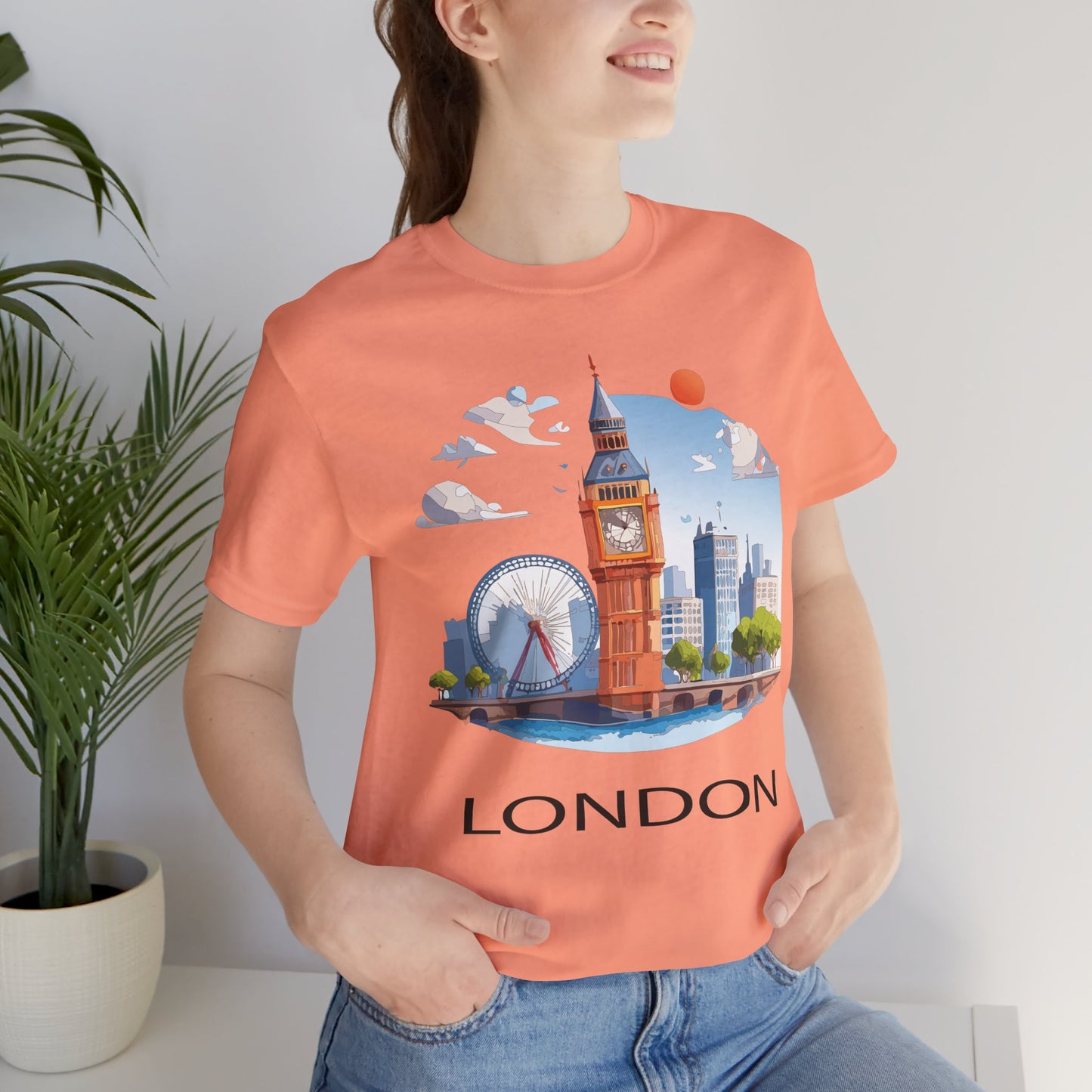 London Shirt, Travel T-Shirt, Tourist Shirts, Tee Shirt with Travel Prints 3