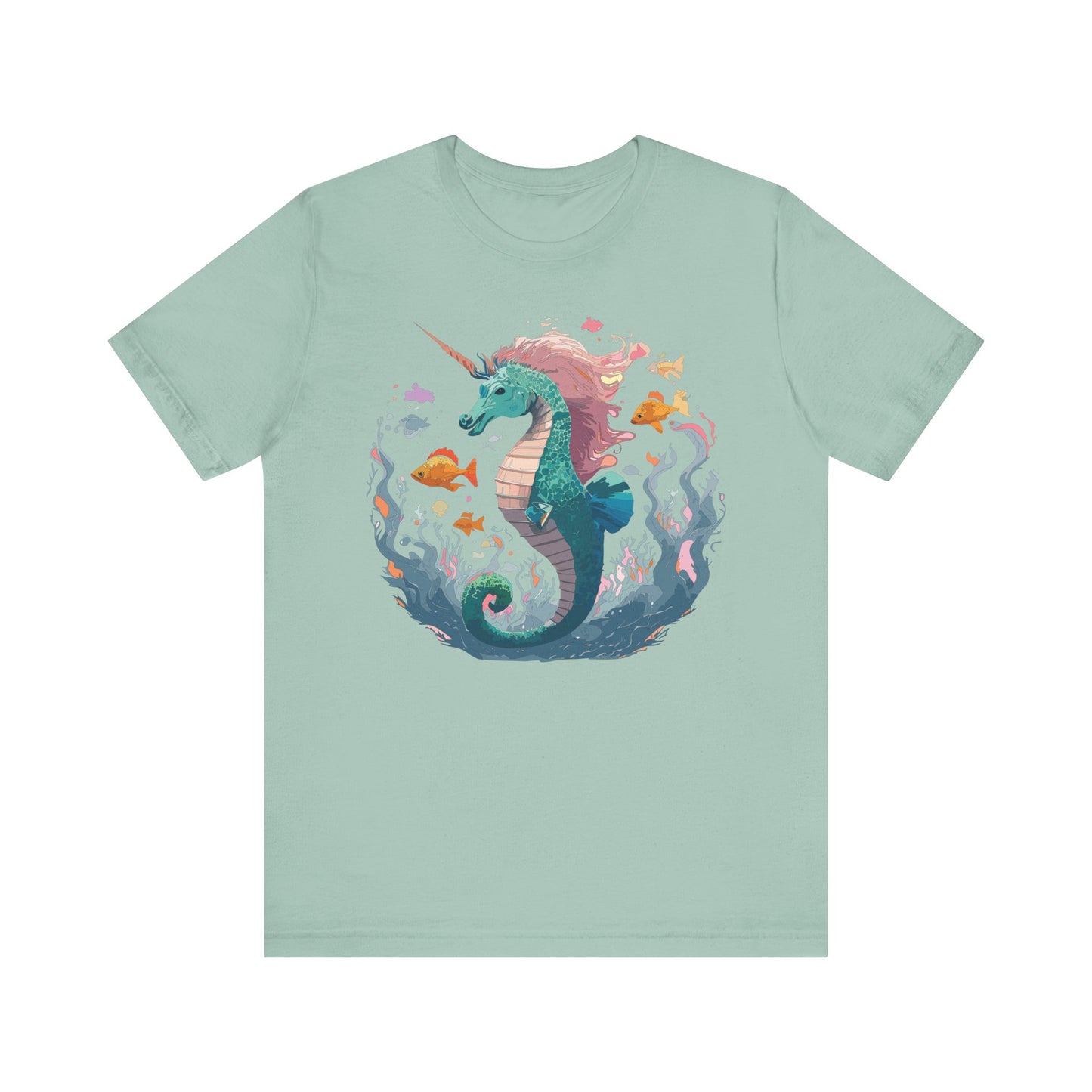 Animals Shirt, Shirt with Seahorse