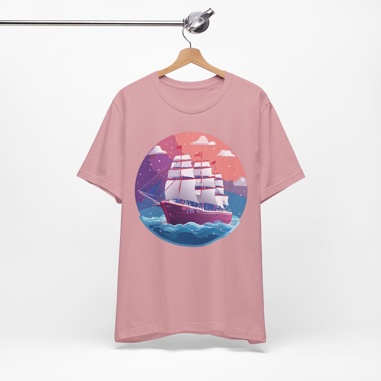 Ship Tee Shirt, Tee Shirt with Ship