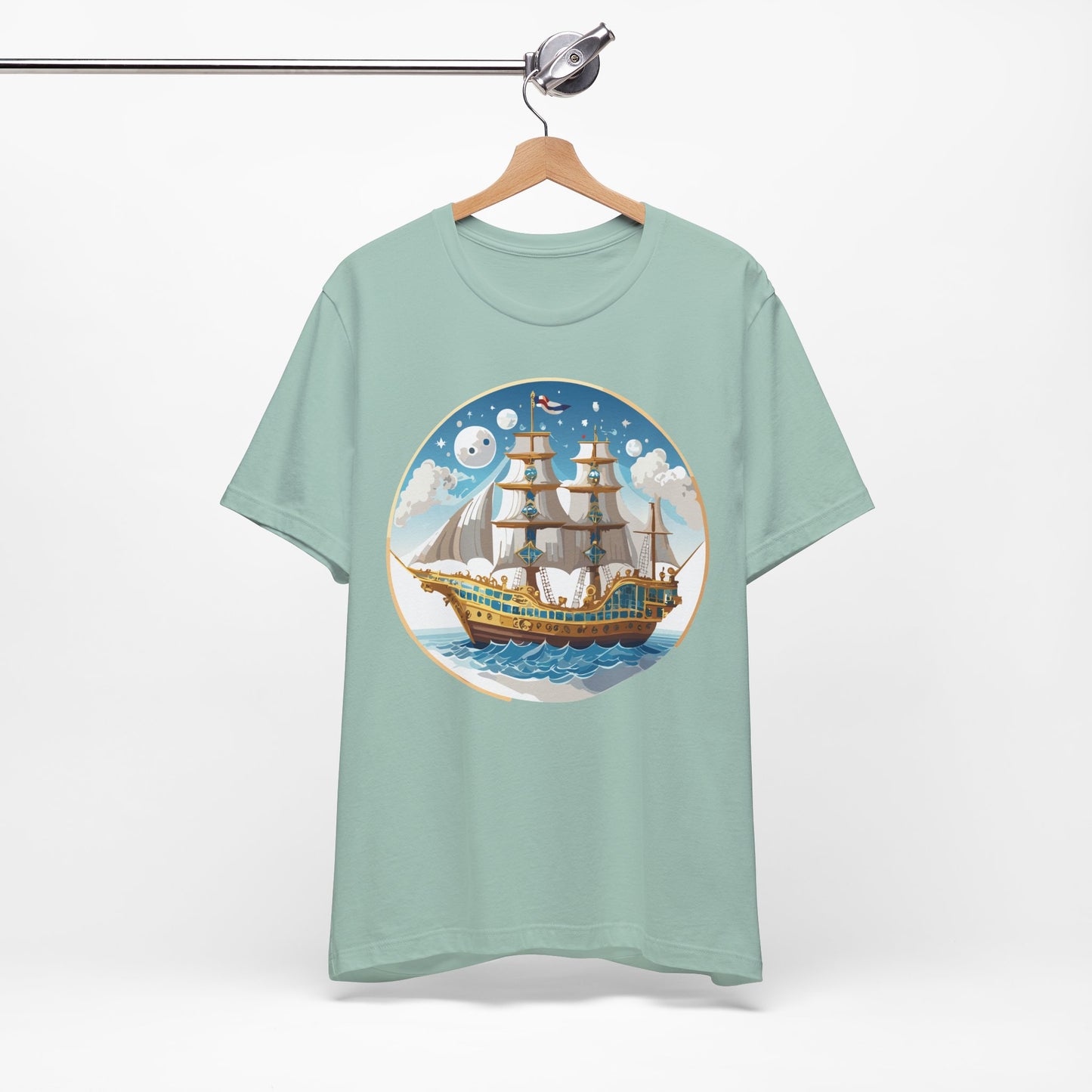 Ship Tee Shirt, Tee Shirt with Ship