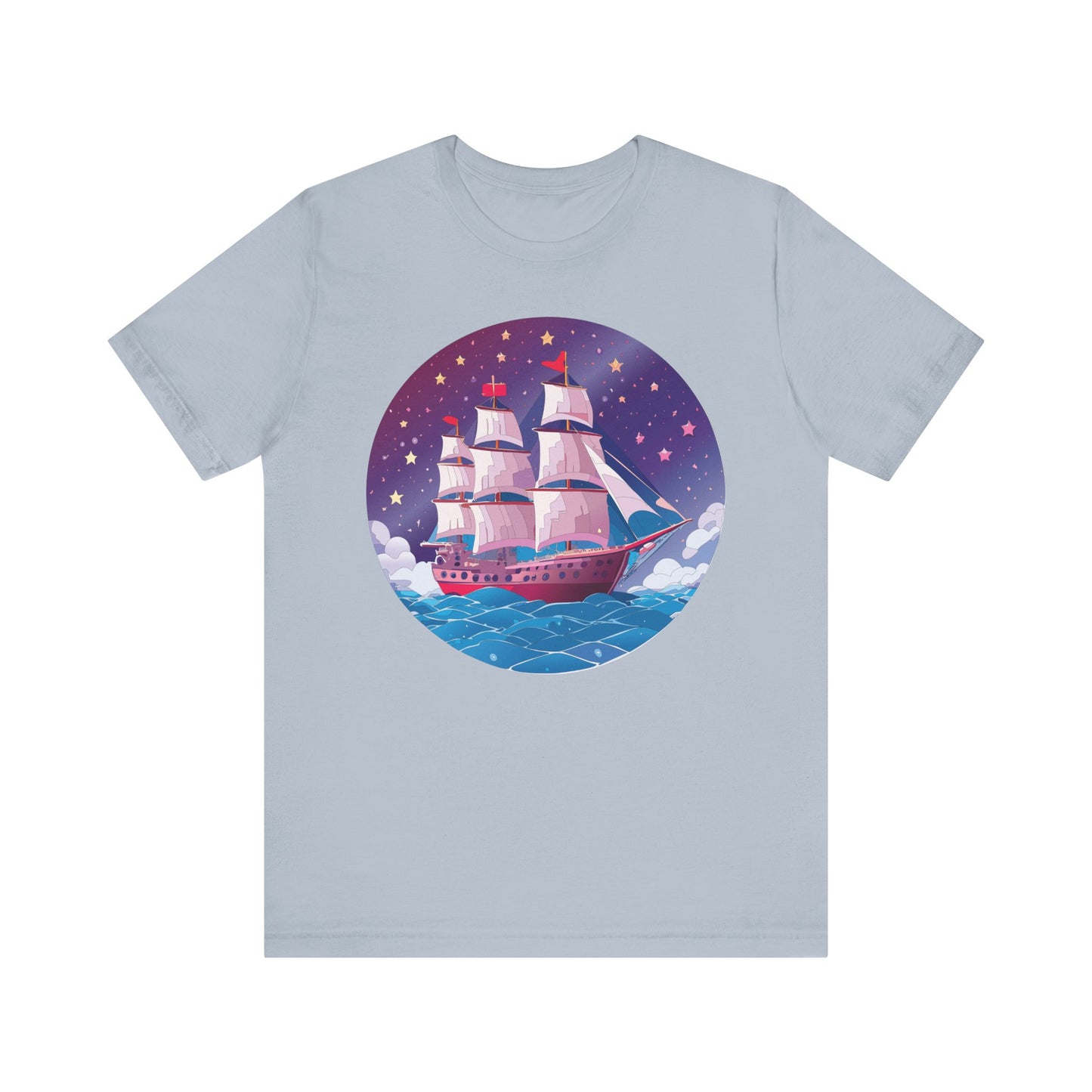 Ship Tee Shirt, Tee Shirt with Ship