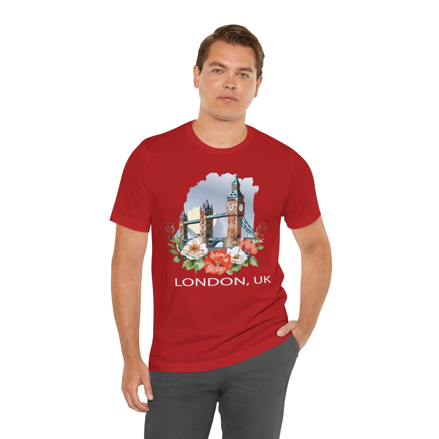 London Shirt, Travel T-Shirt, Tourist Shirts, Tee Shirt with Travel Prints 5